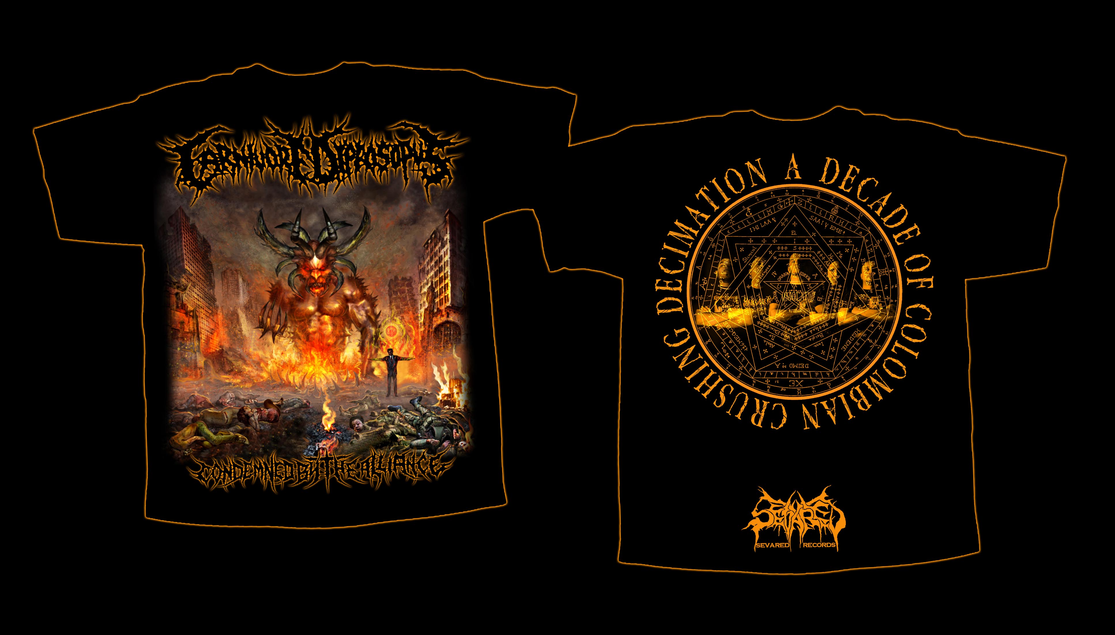 CARNIVORE DIPROSOPUS- Condemned.. T-SHIRT SMALL